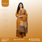 Golden Brown Evani women’s 3-piece dress, modest and stylish, breathable fabric