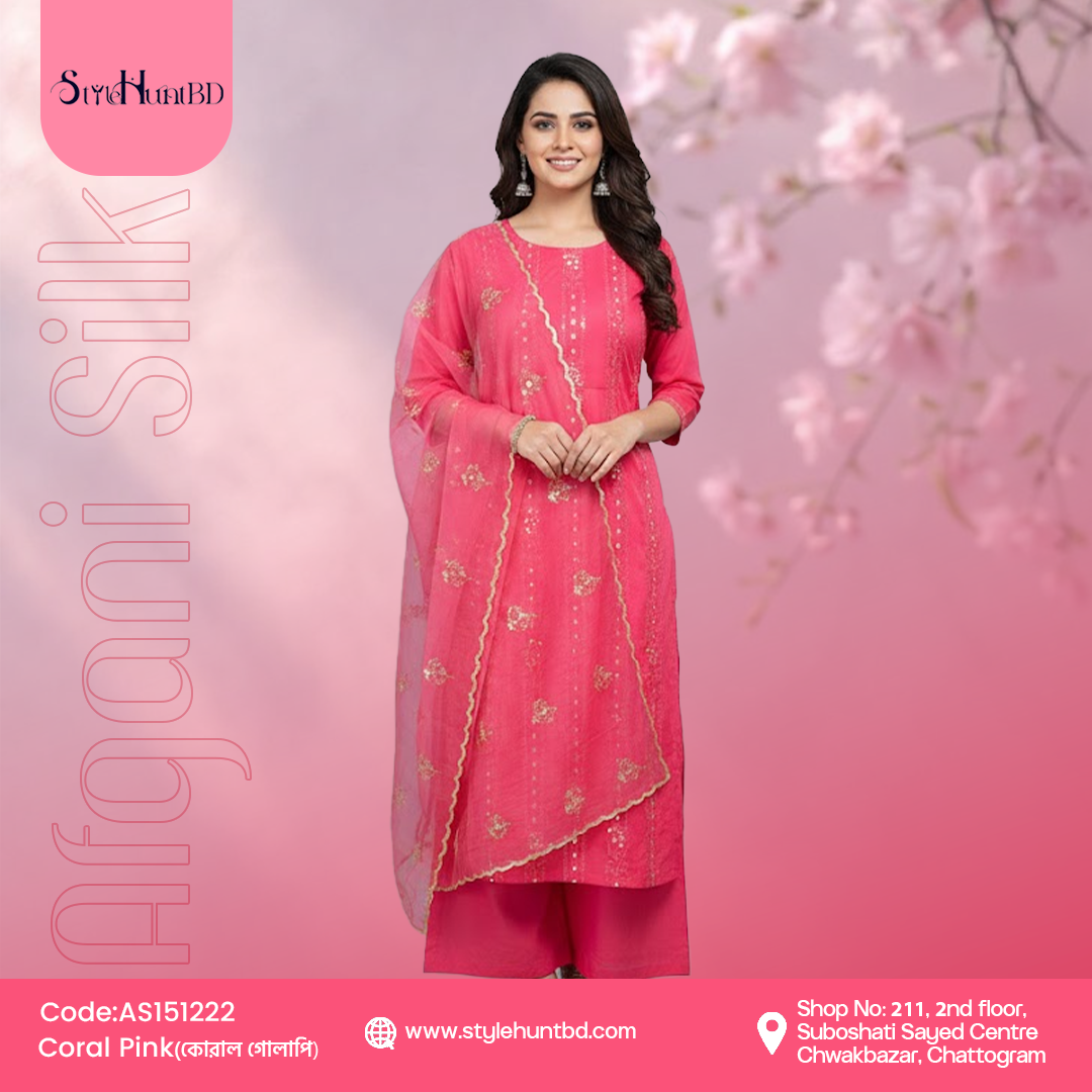 pink (1) Charming coral pink 3 piece dress made from premium cotton, soft and breathable fabric, modest design perfect for festive occasions, office wear, and daily use.