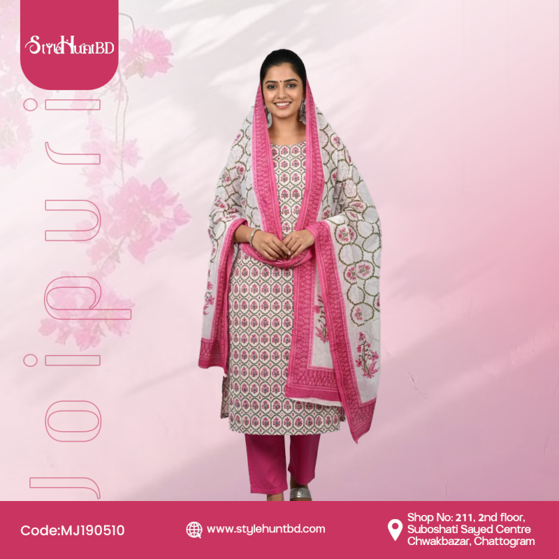 Soft Joipuri cotton fabric MJ190510, elegant wear material
