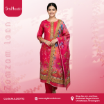 Jam Jam Loan scarlet red 3 piece cotton dress made from breathable cotton fabric with a simple and modest design.