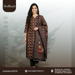 Jam Jam Loan dark chocolate 3 piece cotton dress made from breathable cotton fabric with a simple and elegant design.