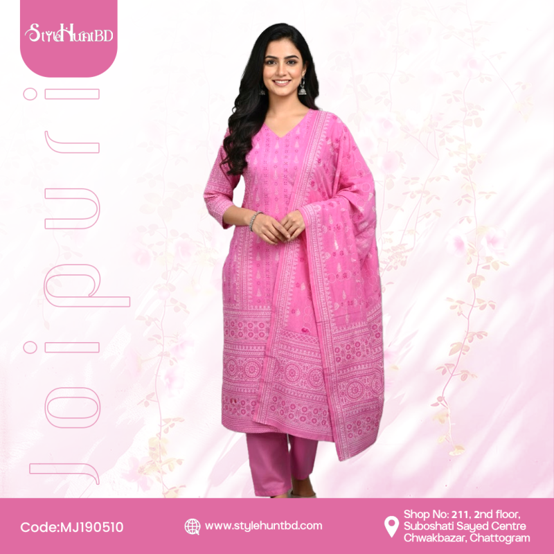 Lightweight and breathable Joipuri cotton MJ190510 fabric for comfortable daily and festive wear